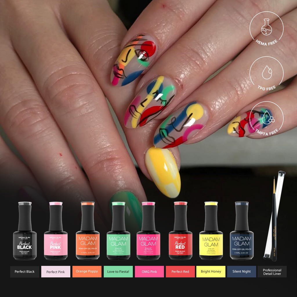 Mani of the Month - Vibrant Vibes