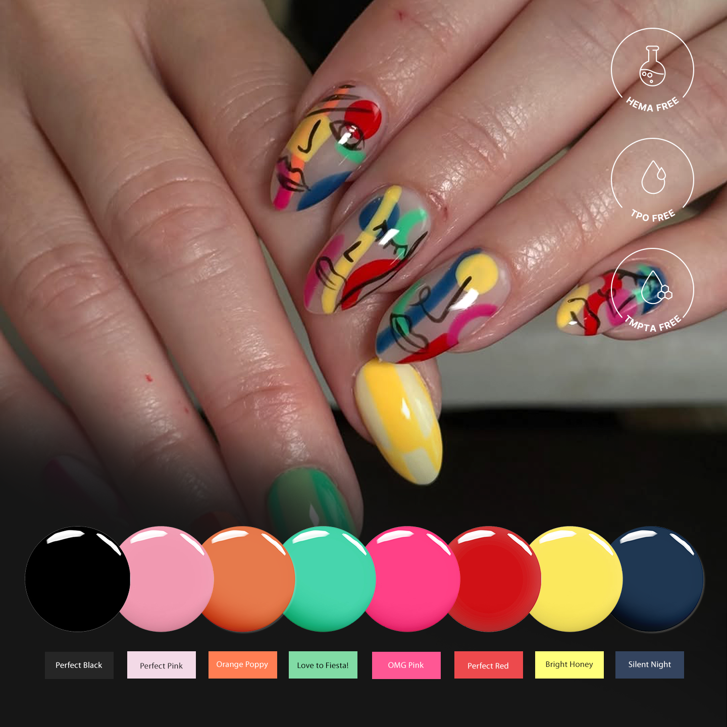 Mani of the Month - Vibrant Vibes